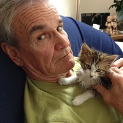 Mike with kitten